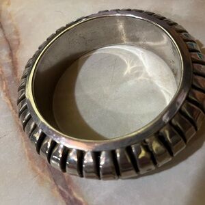 VINTAGE ESTATE~ Silver BANGLE BRACELET Rare